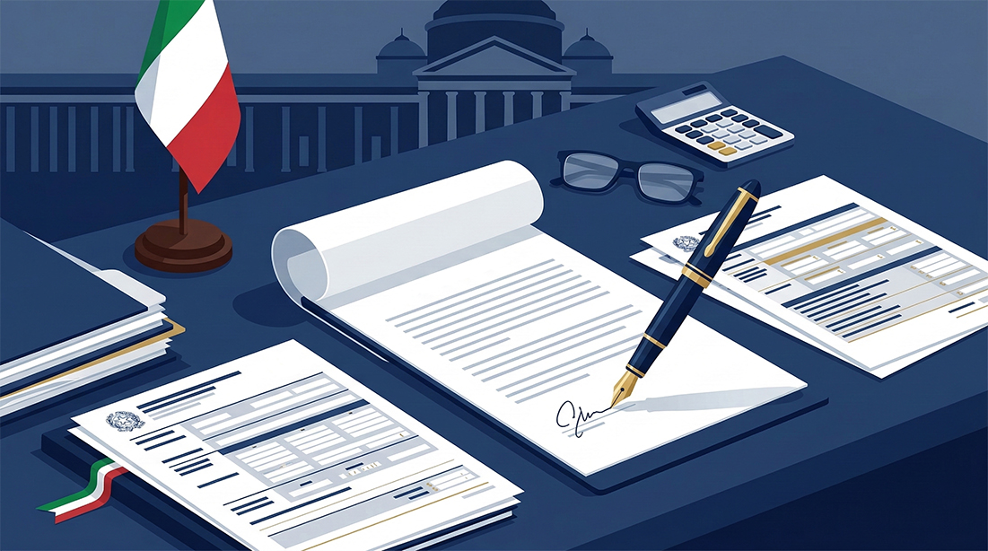 Scrivania con documenti del concordato biennale 2026 2027